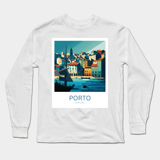 Porto, Portugal Long Sleeve T-Shirt by andreipopescu